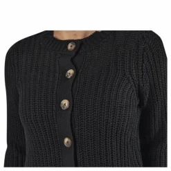Petula Ls Knit Cardigan Black