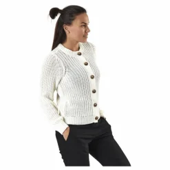 Petula Ls Knit Cardigan White