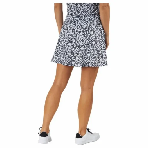 Printed 16-Inch Golf Skirt Black