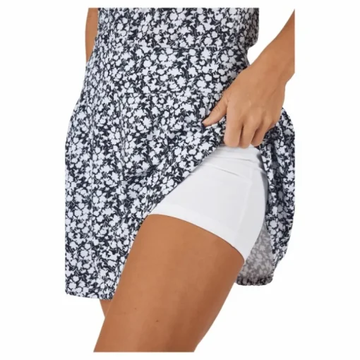 Printed 16-Inch Golf Skirt Black