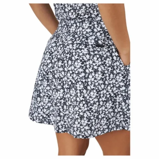 Printed 16-Inch Golf Skirt Black