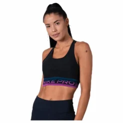 Pro Medium Pad Mesh Bra Black