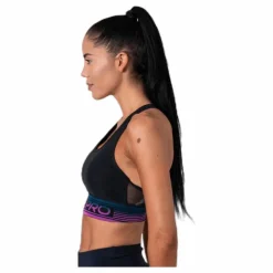 Pro Medium Pad Mesh Bra Black