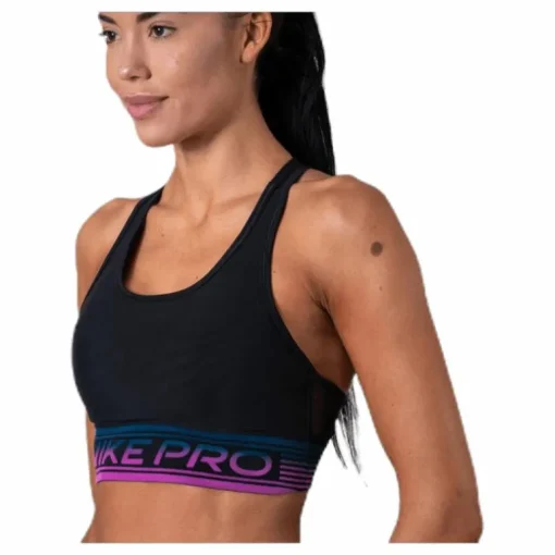 Pro Medium Pad Mesh Bra Black