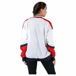 Pull Over Jacket With Iconic Rib Red