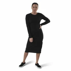 Quinn Rib Dress Black
