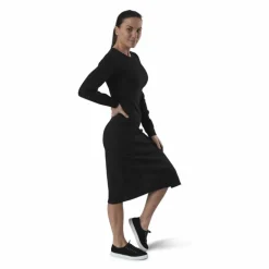 Quinn Rib Dress Black