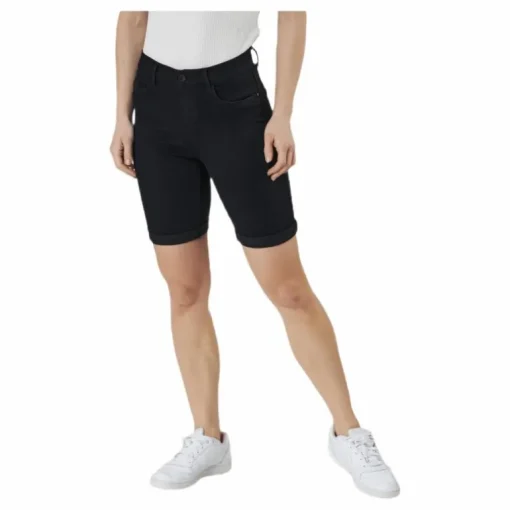 Rain Mid Long Shorts Black
