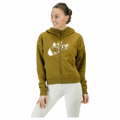 Rally Metallic FZ Hoodie Green