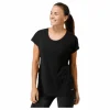 Raw Elastic Tee Black