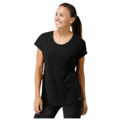 Raw Elastic Tee Black