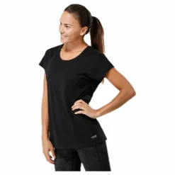Raw Elastic Tee Black