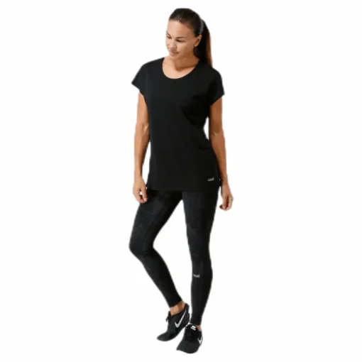 Raw Elastic Tee Black