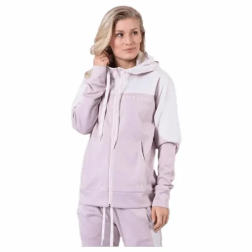 Recover Knit FZ Hoodie Pink