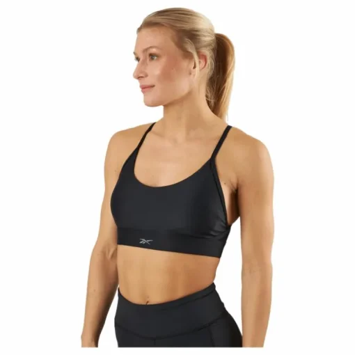 Reebok Lux Strappy Sports Bra Black