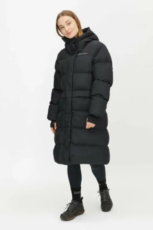Reign Hood Coat Black