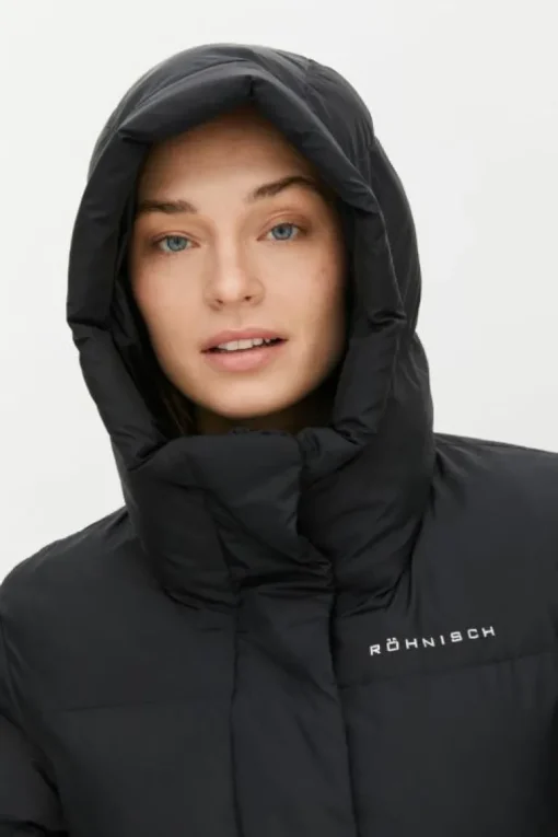 Reign Hood Coat Black