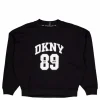 Rhstn Lg Crew Nk Po Black/eggnog