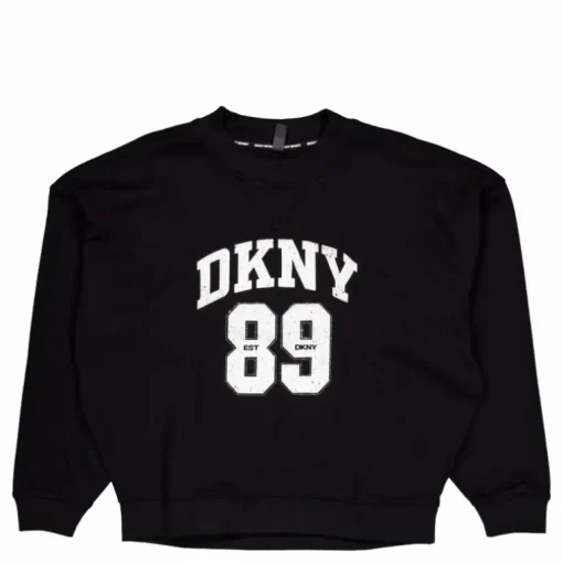 Rhstn Lg Crew Nk Po Black/eggnog