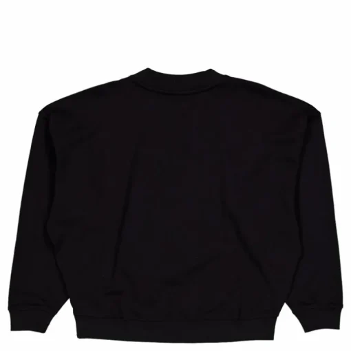 Rhstn Lg Crew Nk Po Black/eggnog