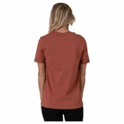 Ria Ss Fold Up Solid Tee Brown