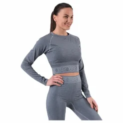 Rib Seamless LS Grey