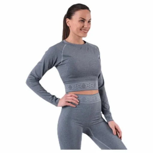 Rib Seamless LS Grey