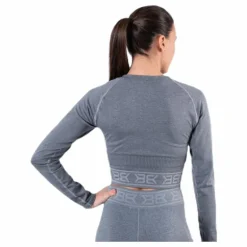 Rib Seamless LS Grey