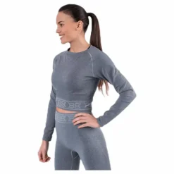 Rib Seamless LS Grey