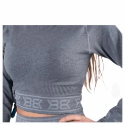 Rib Seamless LS Grey