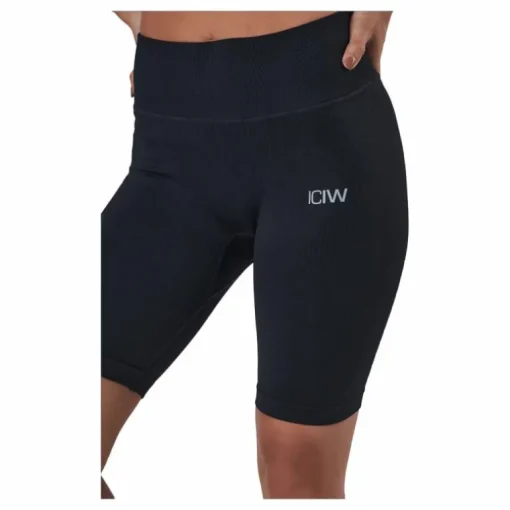 Ribbed Define Seamless Biker S Black