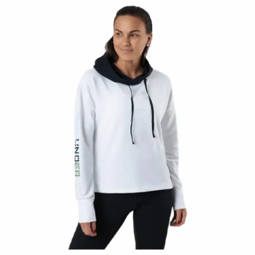 Rival Terry Geo Hoodie White