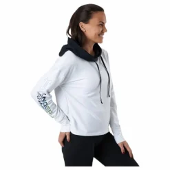 Rival Terry Geo Hoodie White