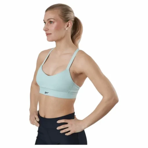 S Lux Strappy Sports Bra Green