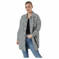Sally Boucle Shacket Cc Otw White