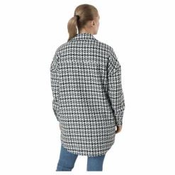 Sally Boucle Shacket Cc Otw White