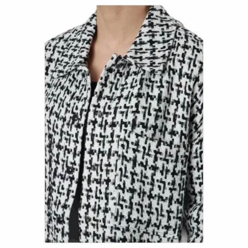 Sally Boucle Shacket Cc Otw White