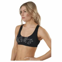 Scoop Neck Bikini Top Black