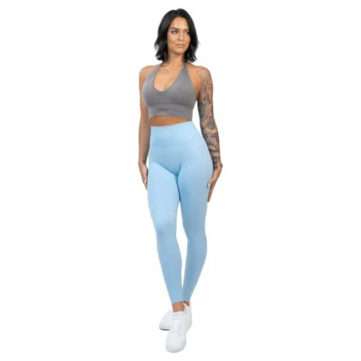 Seamless Booster Tights Sky Blue