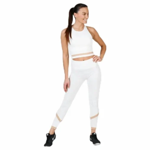 Seamless Crop Tank White