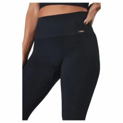 Seamless Honeycomb Black Tight Black