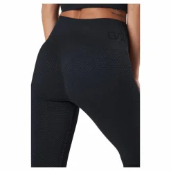 Seamless Honeycomb Black Tight Black