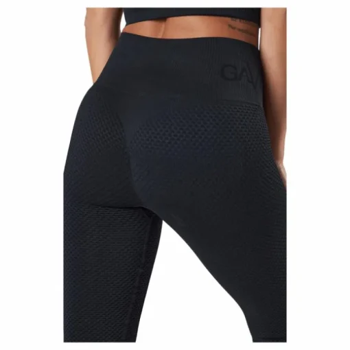 Seamless Honeycomb Black Tight Black