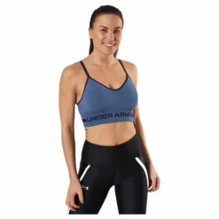 Seamless Low Long Htr Bra Blue