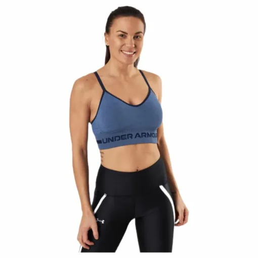 Seamless Low Long Htr Bra Blue
