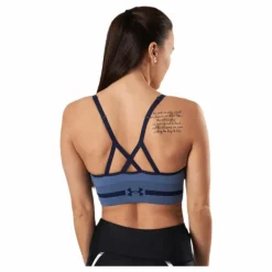 Seamless Low Long Htr Bra Blue