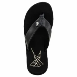 Seasand Leather Sandal Black