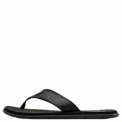 Seasand Leather Sandal Black