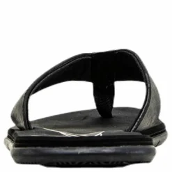 Seasand Leather Sandal Black