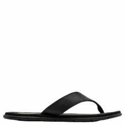 Seasand Leather Sandal Black